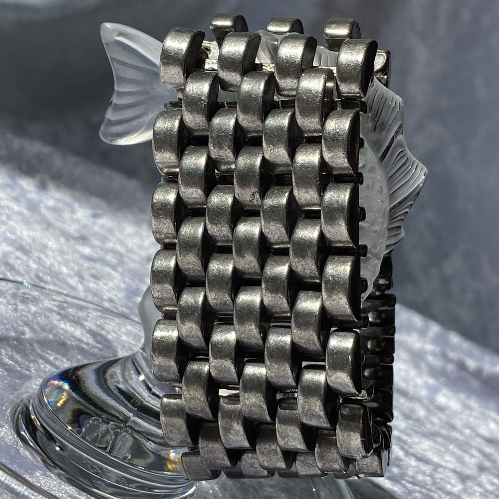 Avant Garde Paris Chunky Wide Linked Stretchy Sil… - image 2